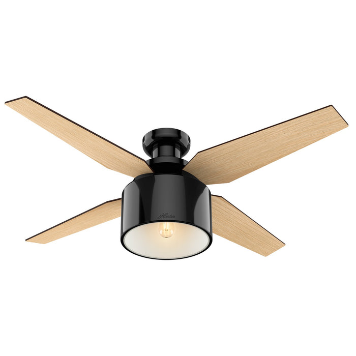 Hunter 59259 52" Ceiling Fan, Gloss Black