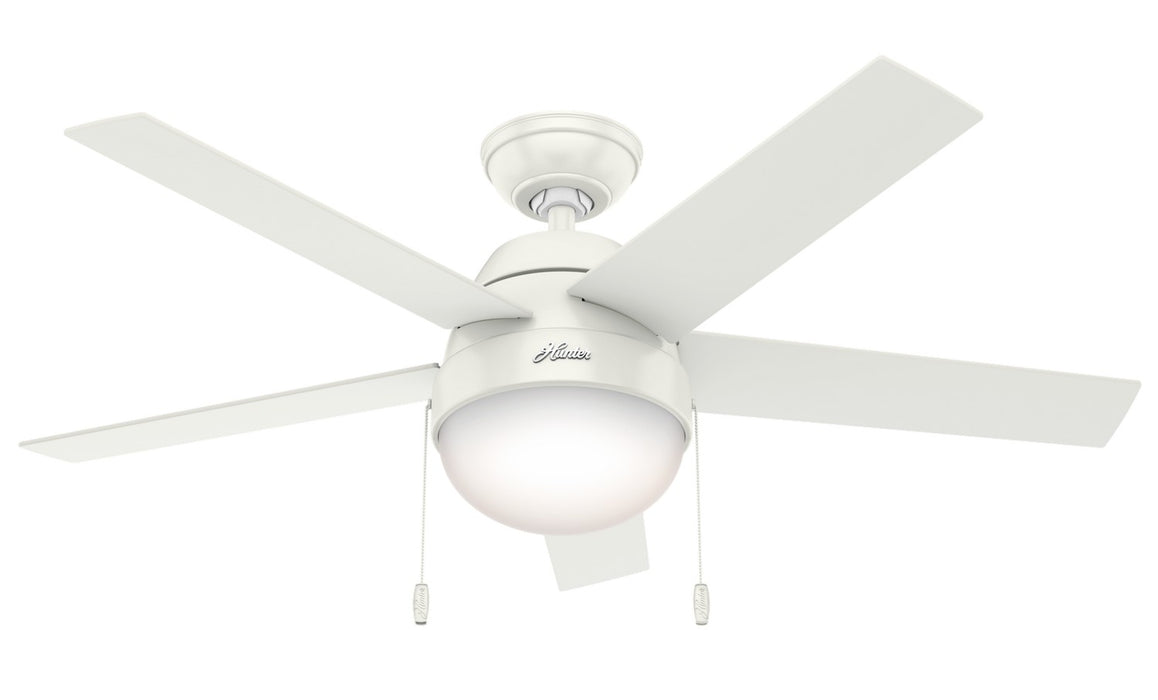 Hunter 59266 46" Ceiling Fan, Fresh White