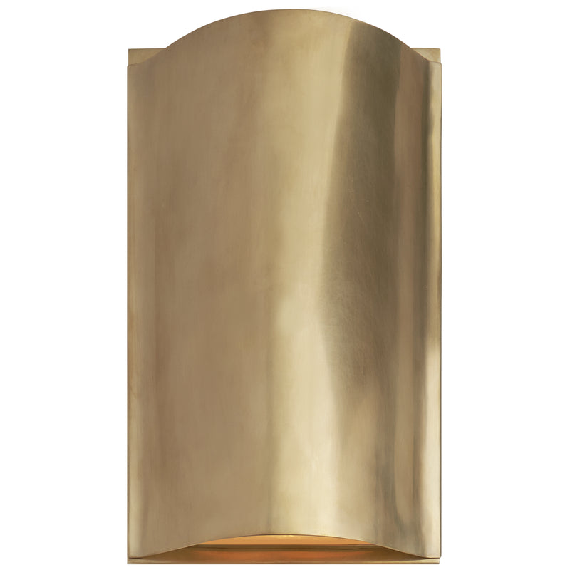 Visual Comfort Signature KW 2704AB-FG LED Wall Sconce, Antique-Burnished Brass