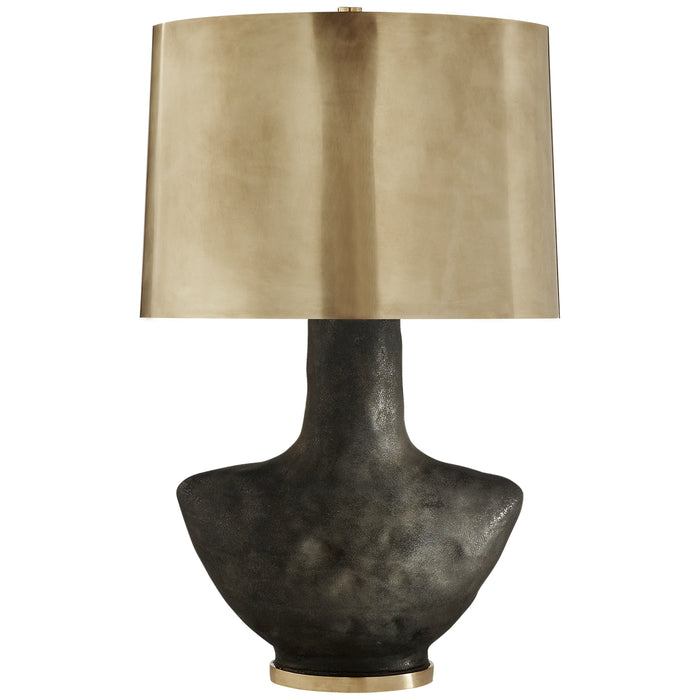 Visual Comfort Signature KW 3612SBM-AB One Light Table Lamp, Stained Black Metallic