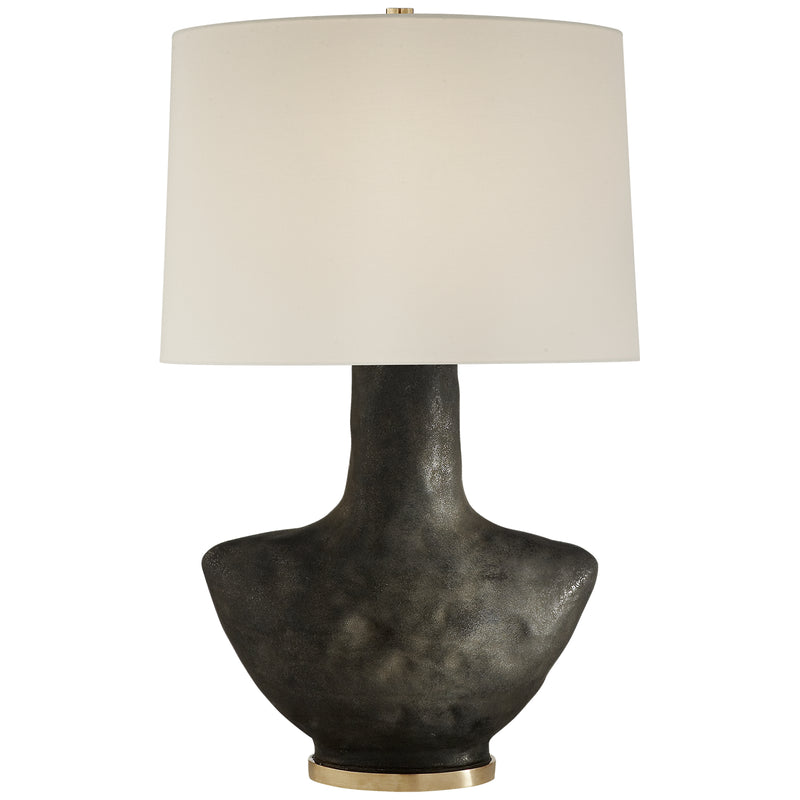 Visual Comfort Signature KW 3612SBM-L One Light Table Lamp, Stained Black Metallic