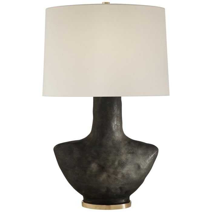 Visual Comfort Signature KW 3612SBM-L One Light Table Lamp, Stained Black Metallic