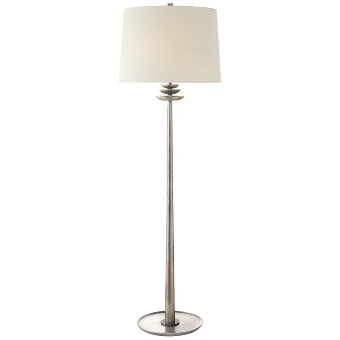 Visual Comfort Signature ARN 1301BSL-L Two Light Floor Lamp, Burnished Silver Leaf