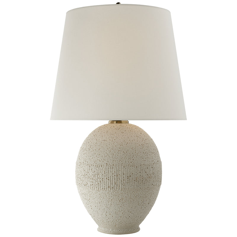 Visual Comfort Signature ARN 3655VI-L One Light Table Lamp, Volcanic Ivory