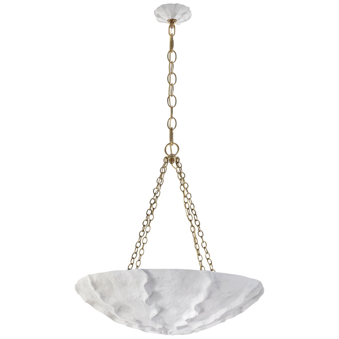 Visual Comfort Signature ARN 5426PW Four Light Chandelier, Plaster White