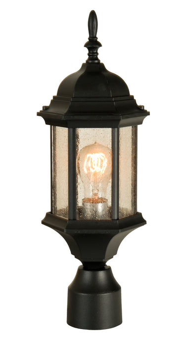 Craftmade Z295-TB-CS One Light Post Mount, Textured Black