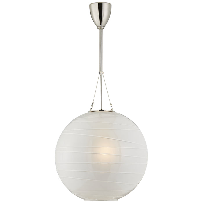 Visual Comfort Signature AH 5015PN-FG One Light Pendant, Polished Nickel