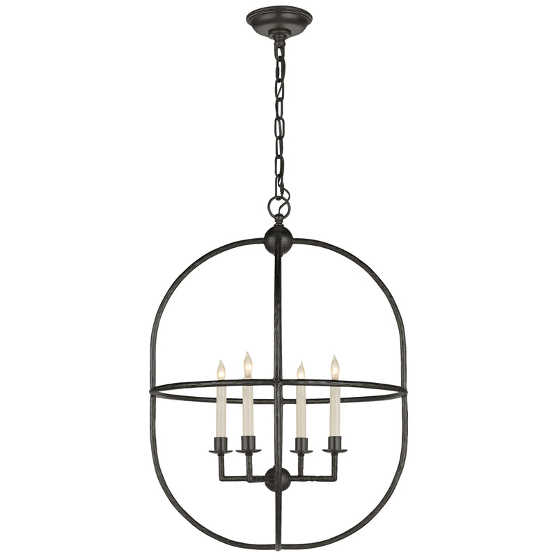 Visual Comfort Signature CHC 2224AI Four Light Lantern, Aged Iron