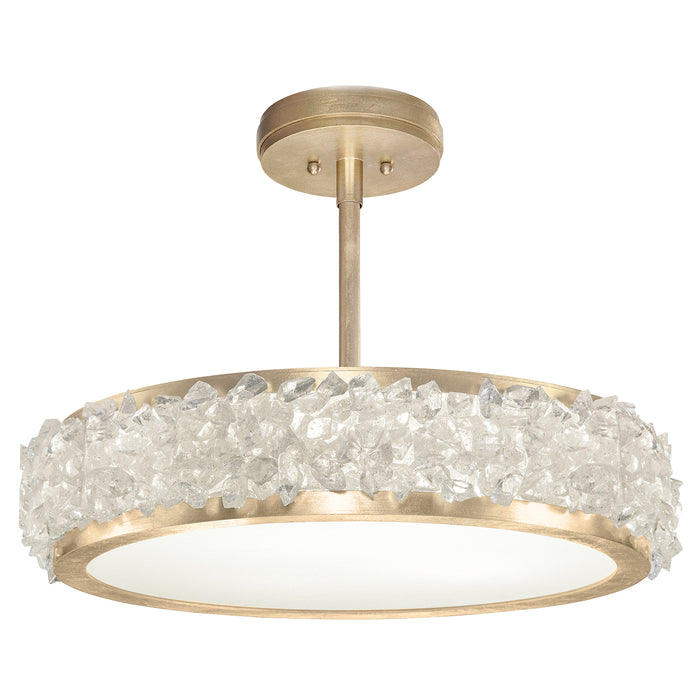 Fine Art 879940-1ST Three Light Semi-Flush Mount, Gold