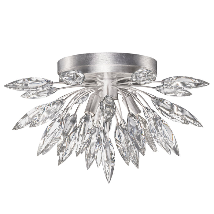 Fine Art 881440ST Three Light Flush Mount, Silver