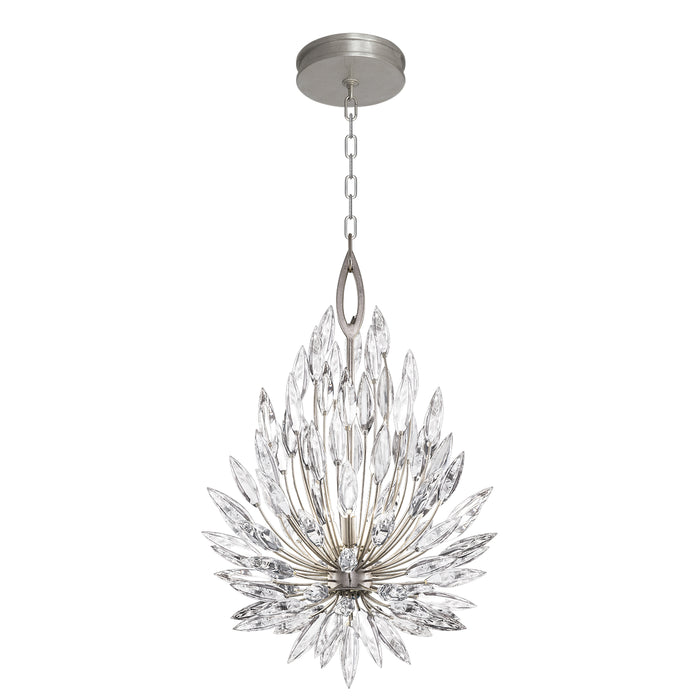 Fine Art 881640ST Three Light Chandelier, Silver