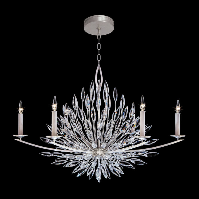 Fine Art 883240ST Six Light Chandelier, Silver