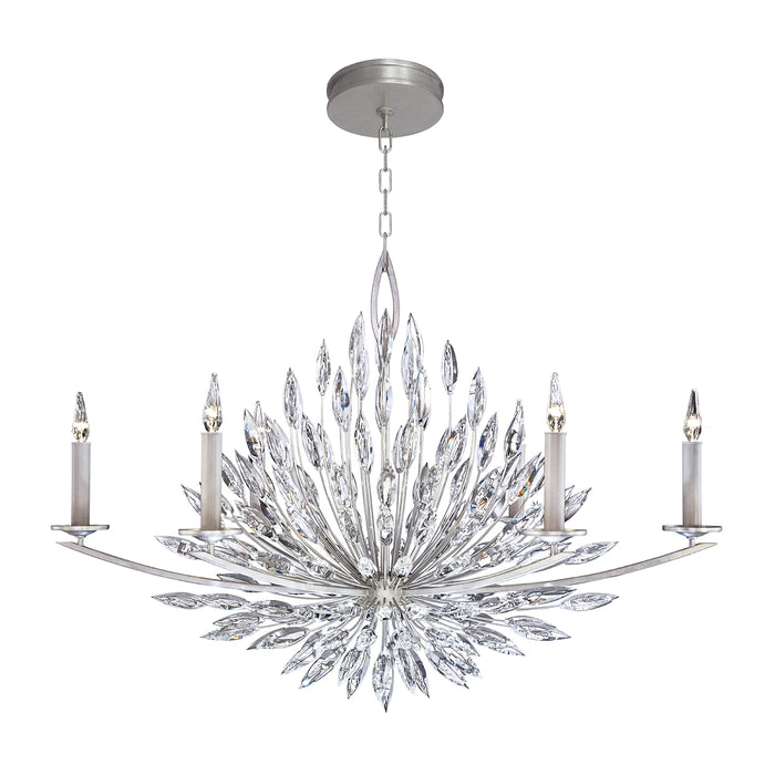 Fine Art 883240ST Six Light Chandelier, Silver
