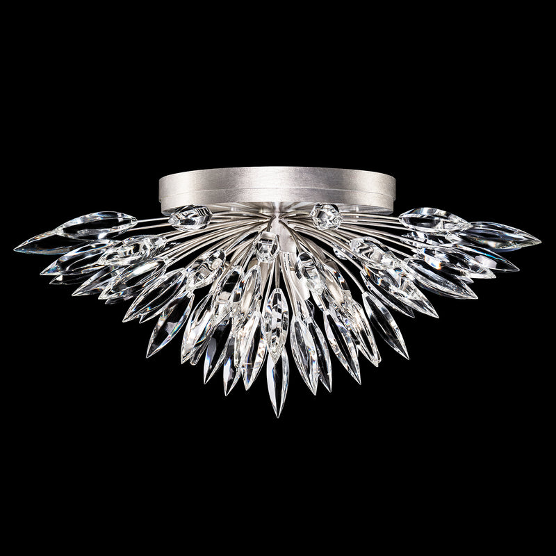 Fine Art 883640ST Four Light Flush Mount, Silver