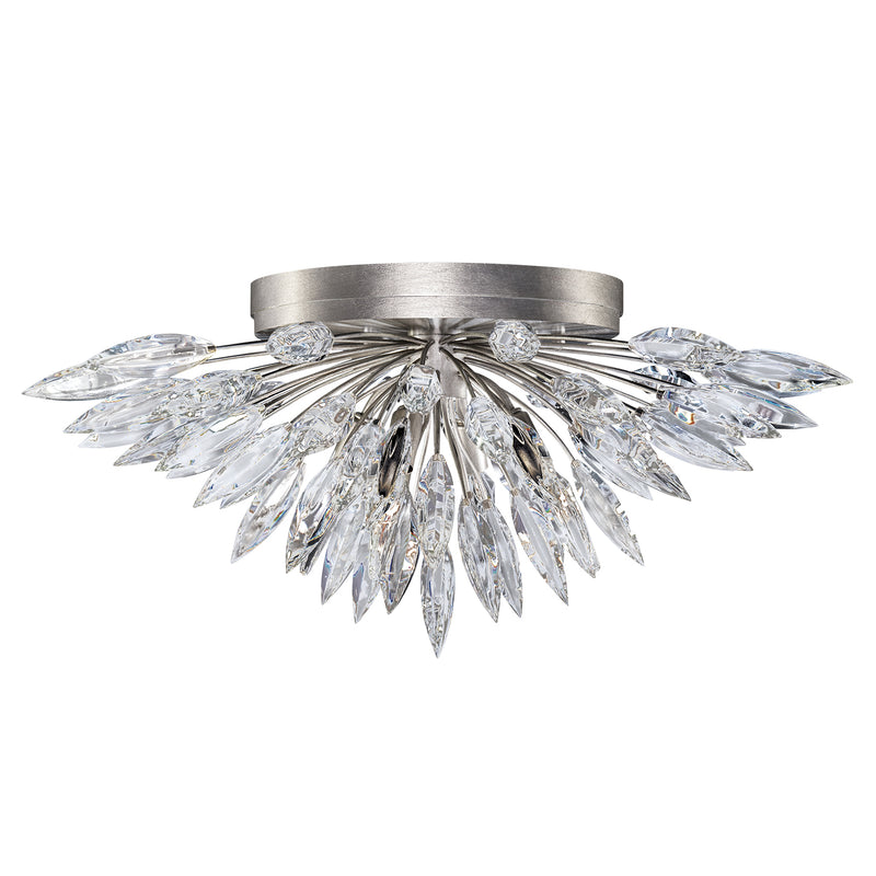 Fine Art 883640ST Four Light Flush Mount, Silver