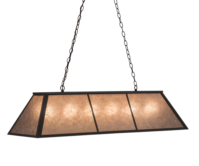 Meyda Tiffany 114622 Six Light Oblong Pendant, Oil Rubbed Bronze