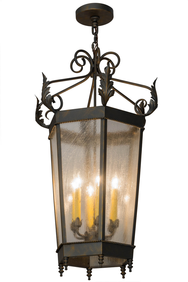 Meyda Tiffany 117522 Six Light Pendant, French Bronze
