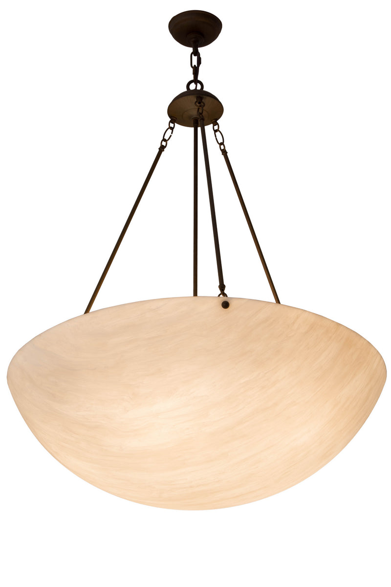Meyda Tiffany 118330 Five Light Inverted Pendant, Rustic Iron