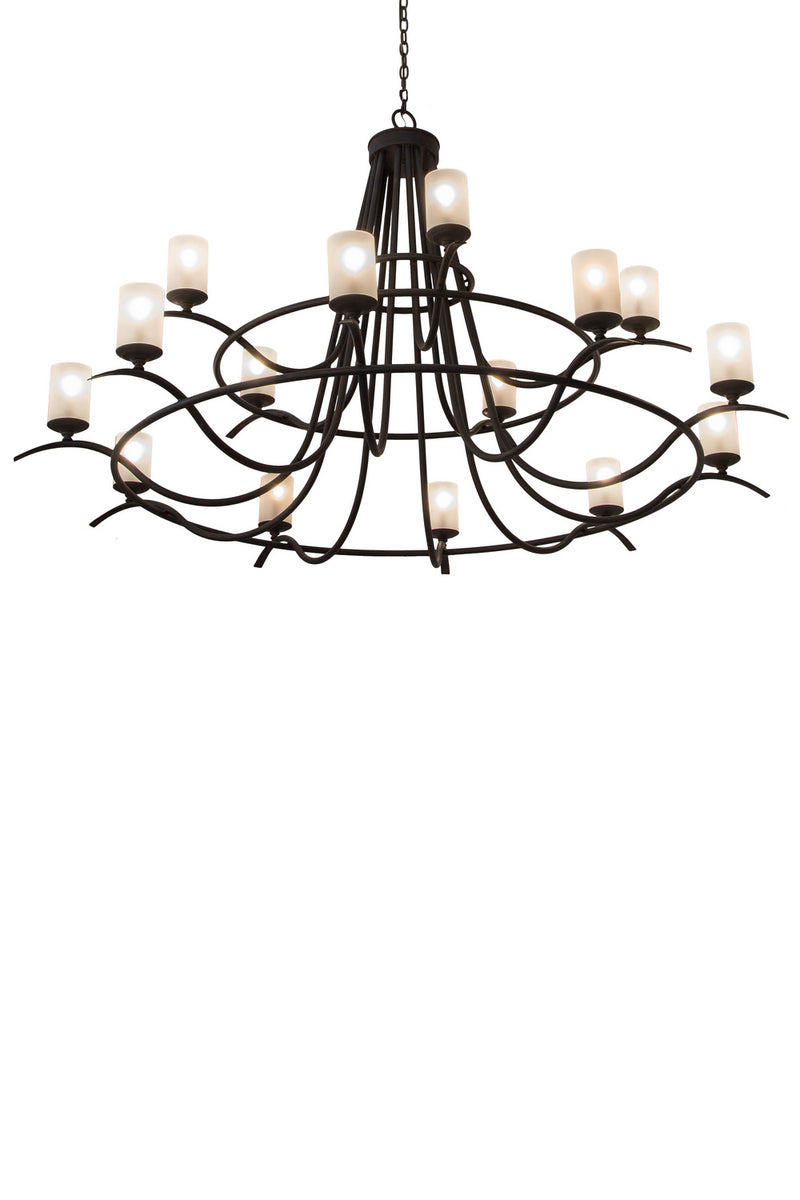 Meyda Tiffany 154234 15 Light Chandelier, Cajun Spice