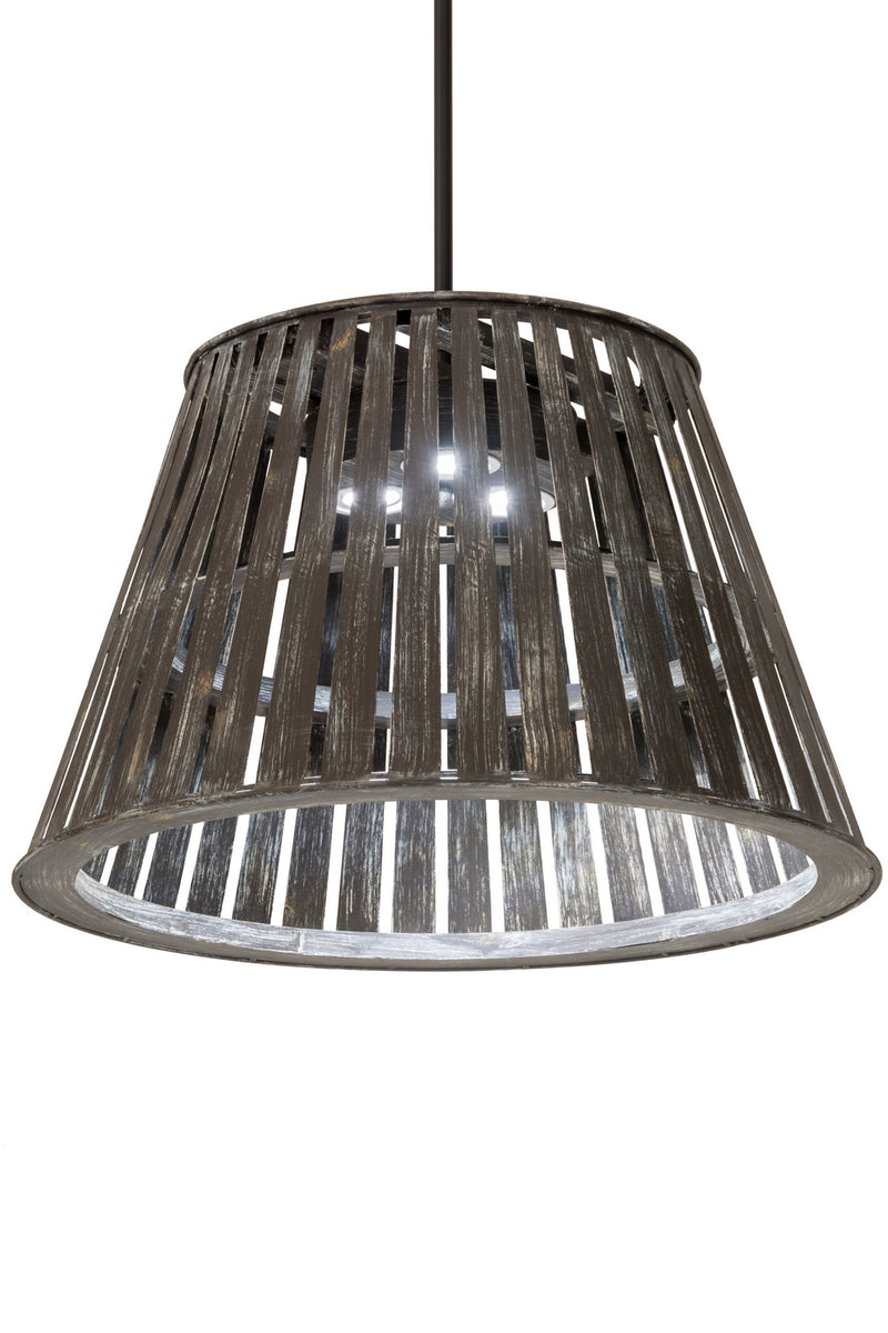 Meyda Tiffany 162481 Three Light Pendant, Weathered Wicker