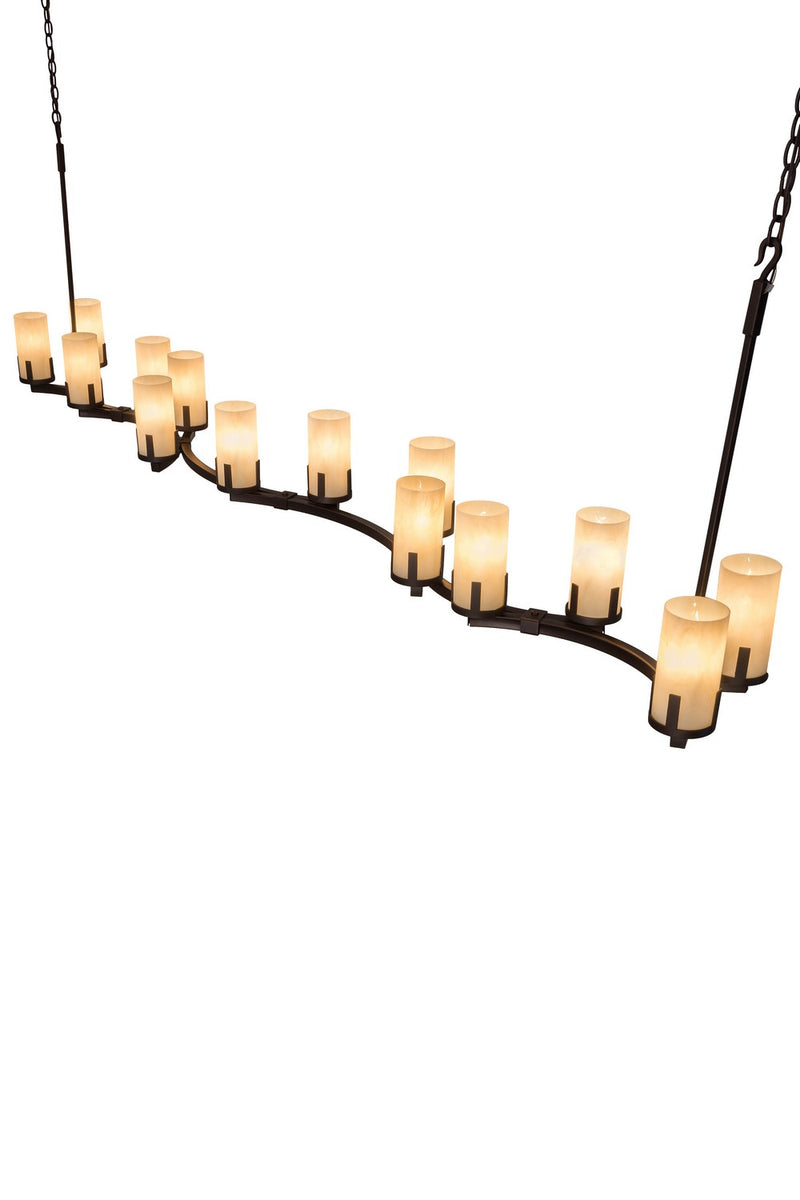 Meyda Tiffany 167465 14 Light Chandelier, Mahogany Bronze