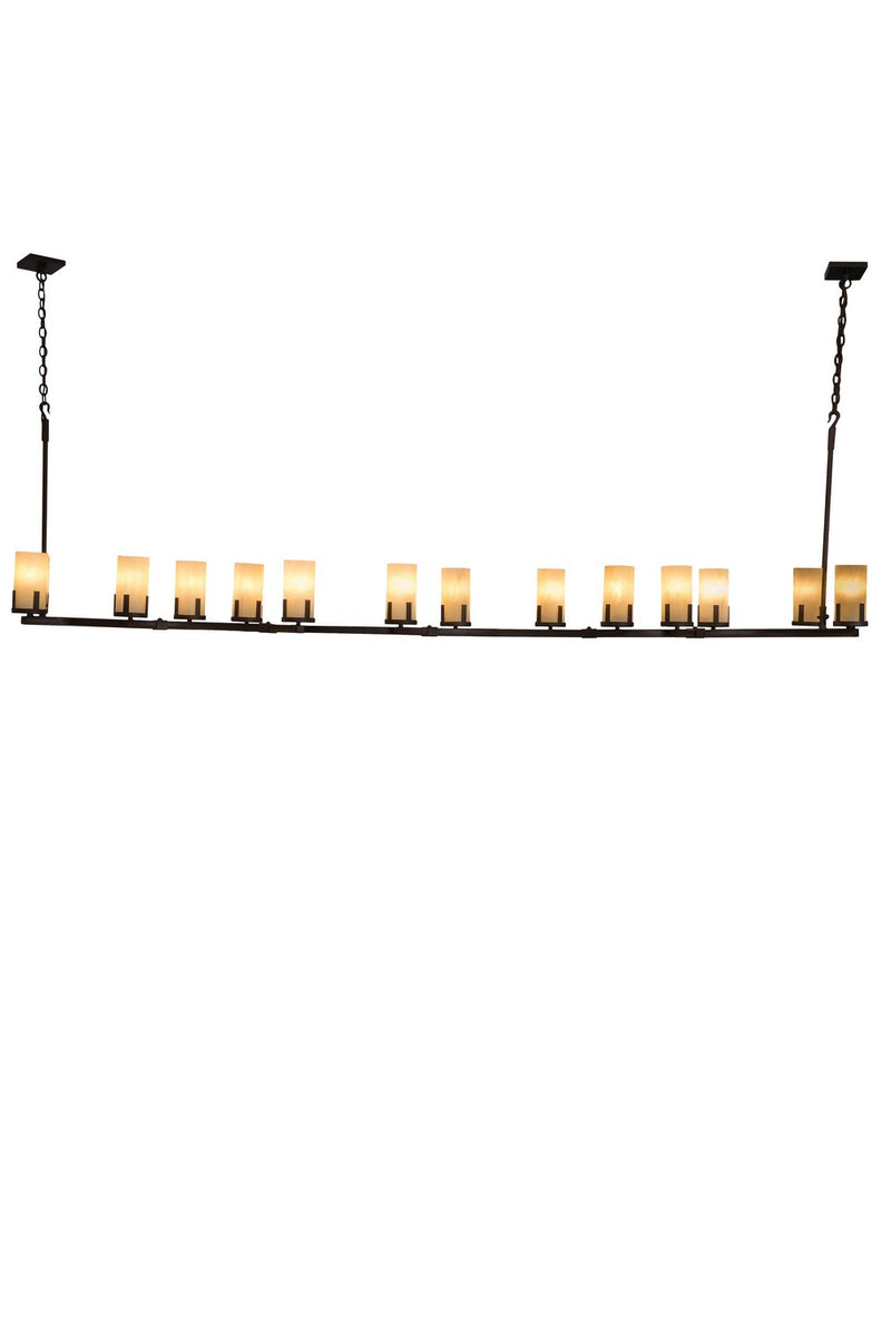 Meyda Tiffany 167465 14 Light Chandelier, Mahogany Bronze