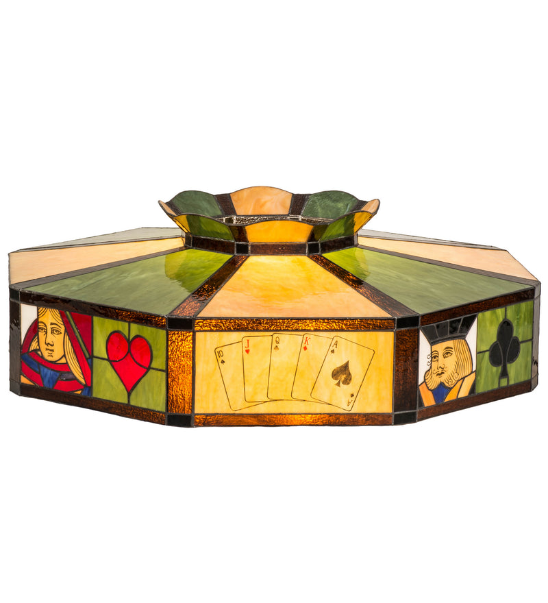 Meyda Tiffany 168086 Shade, Beige Green Amber Bl Red