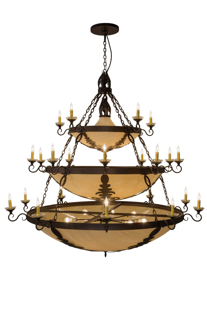 Meyda Tiffany 168220 41 Light Chandelier, Mahogany Bronze