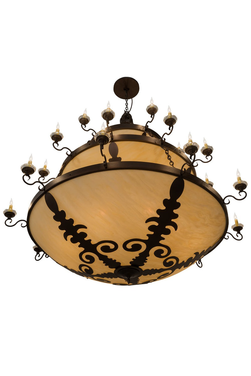 Meyda Tiffany 168220 41 Light Chandelier, Mahogany Bronze