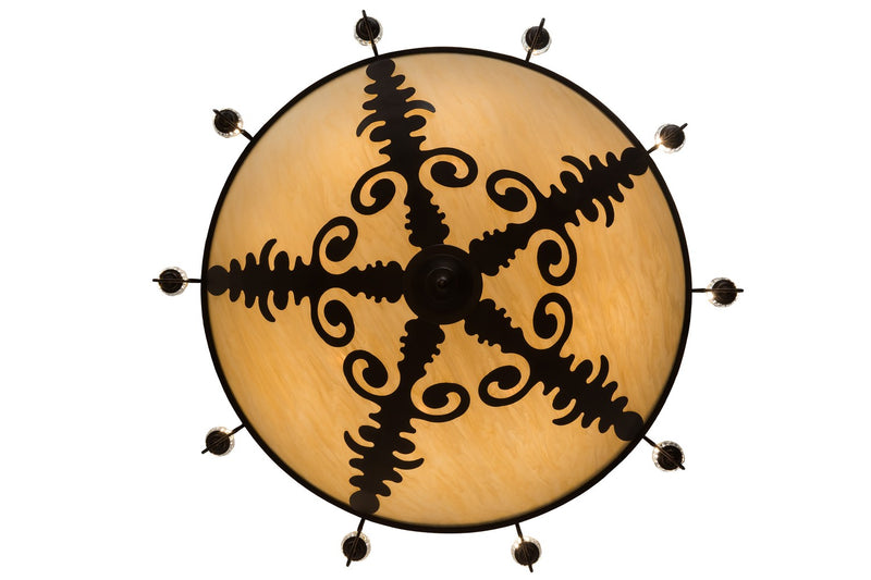 Meyda Tiffany 168220 41 Light Chandelier, Mahogany Bronze