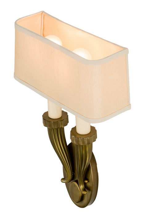 Meyda Tiffany 169041 Two Light Wall Sconce, Brass