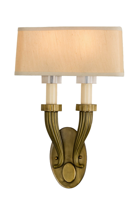 Meyda Tiffany 169041 Two Light Wall Sconce, Brass