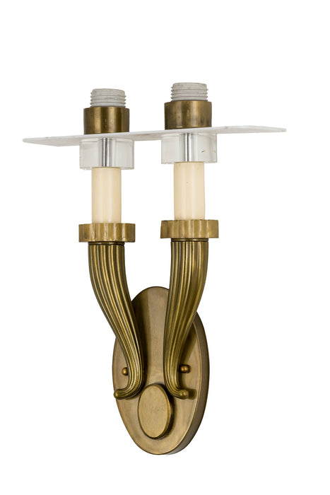 Meyda Tiffany 169041 Two Light Wall Sconce, Brass