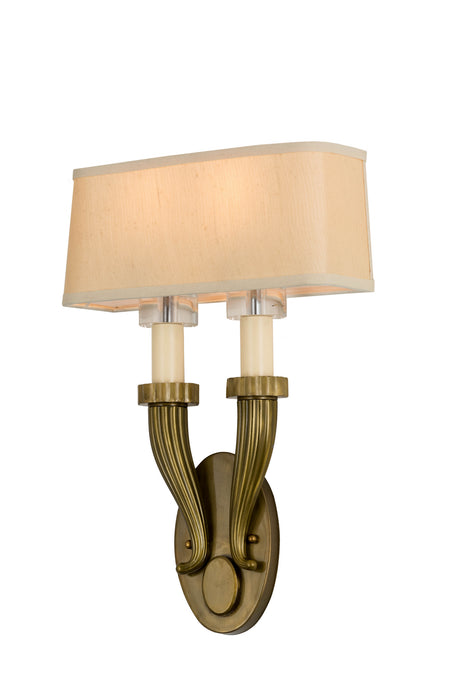 Meyda Tiffany 169041 Two Light Wall Sconce, Brass