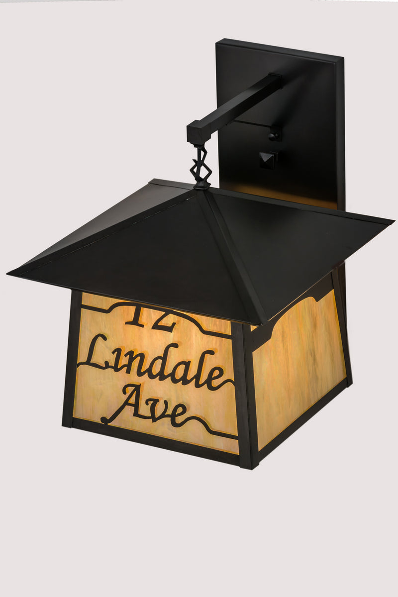 Meyda Tiffany 170126 Three Light Wall Sconce, Craftsman Brown