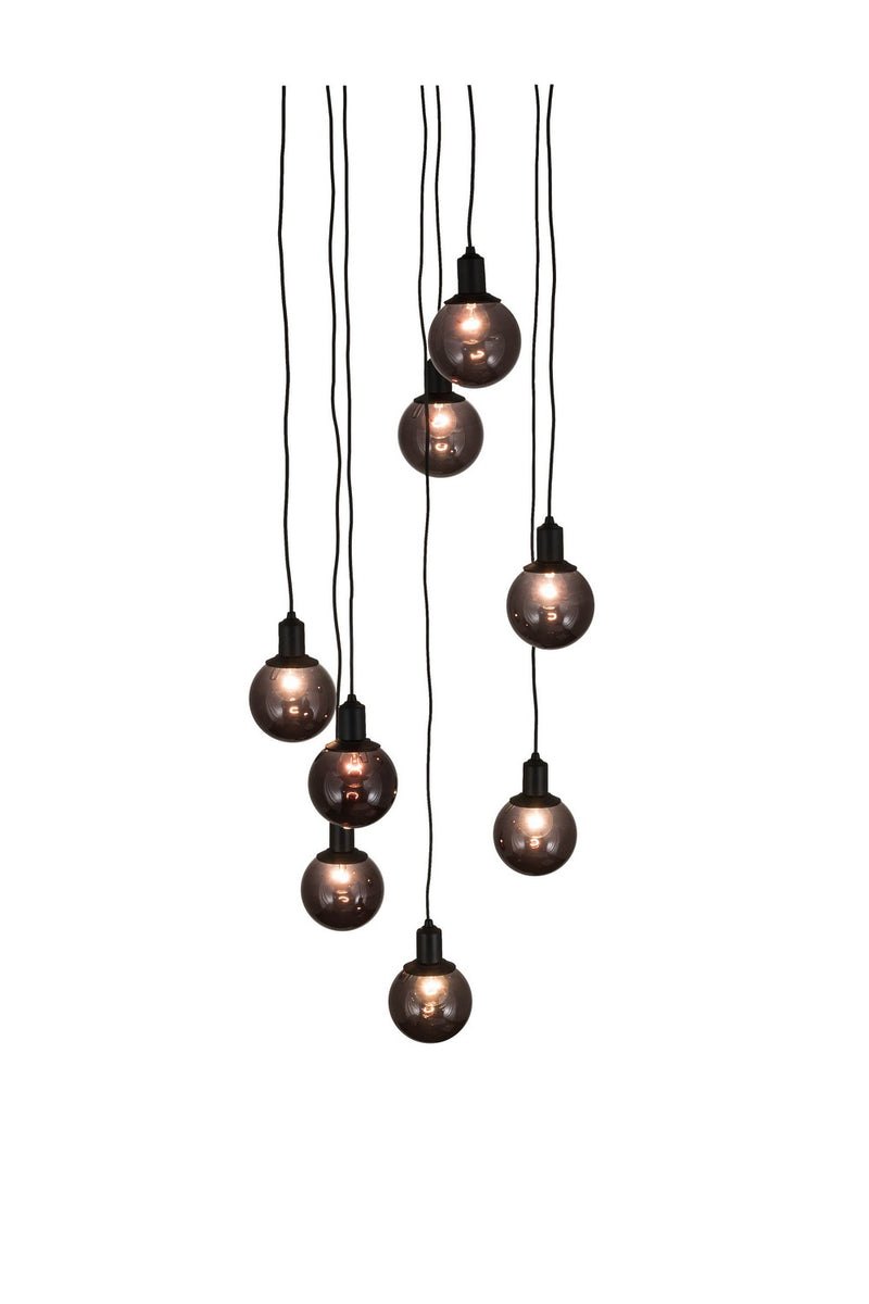 Meyda Tiffany 171526 Eight Light Pendant, Solar Black