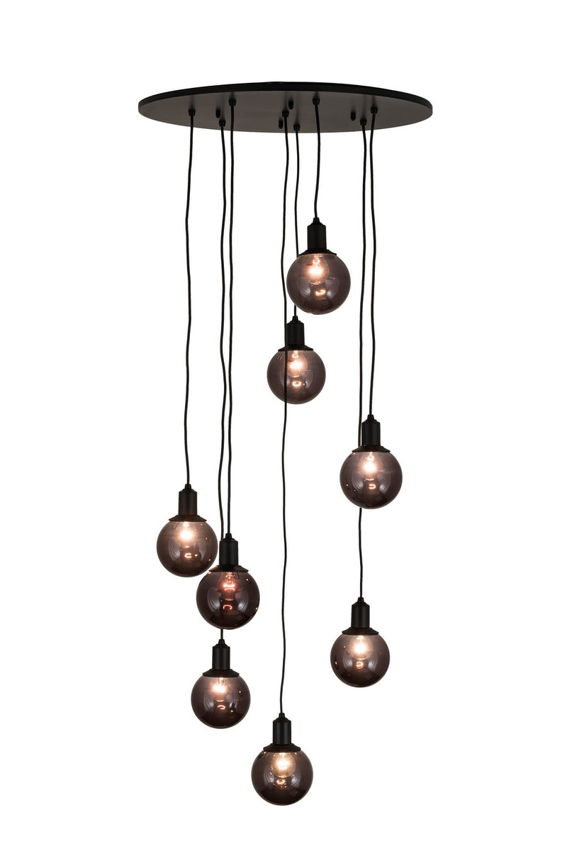 Meyda Tiffany 171526 Eight Light Pendant, Solar Black