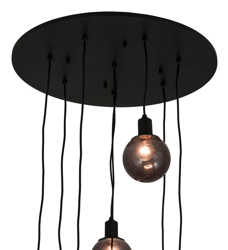 Meyda Tiffany 171526 Eight Light Pendant, Solar Black