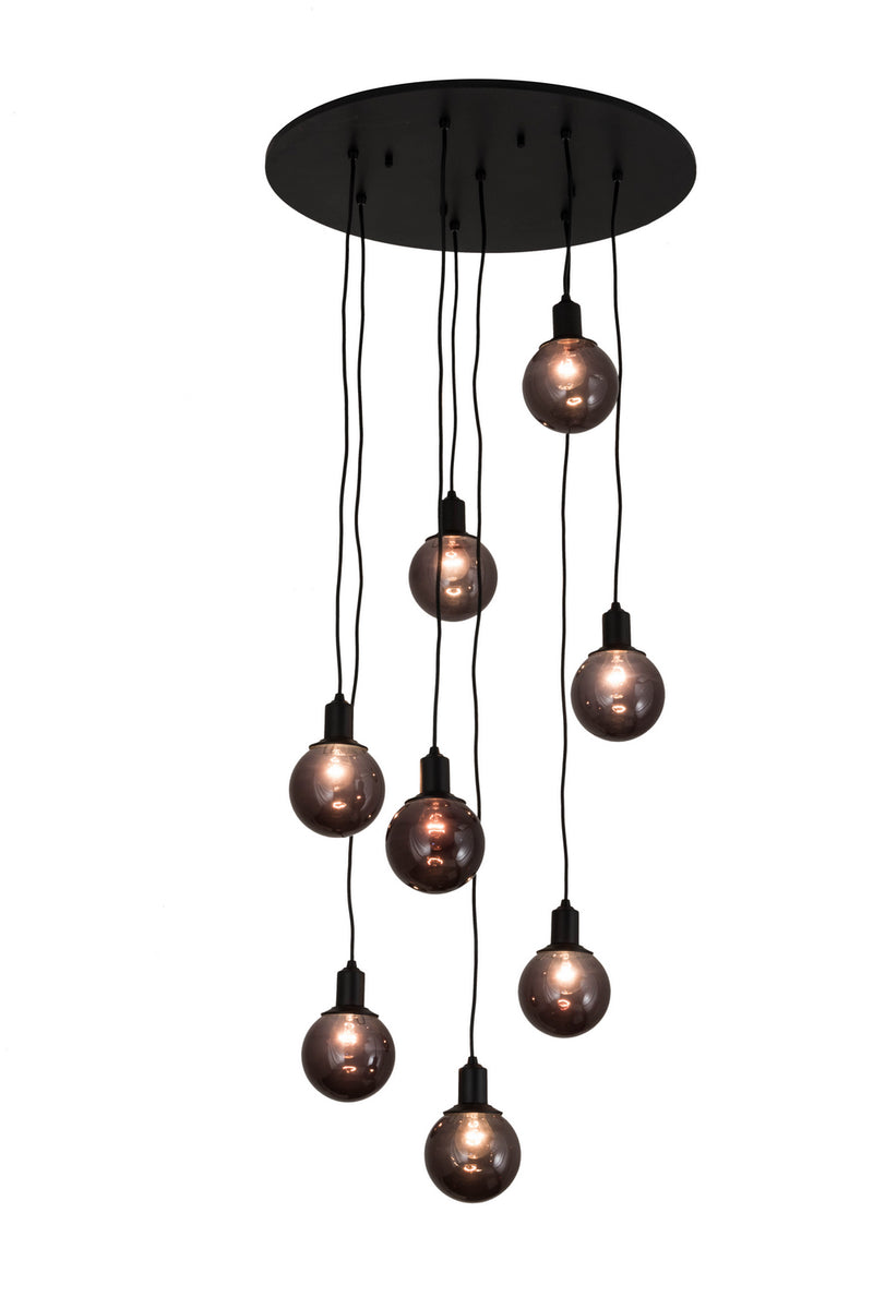 Meyda Tiffany 171526 Eight Light Pendant, Solar Black