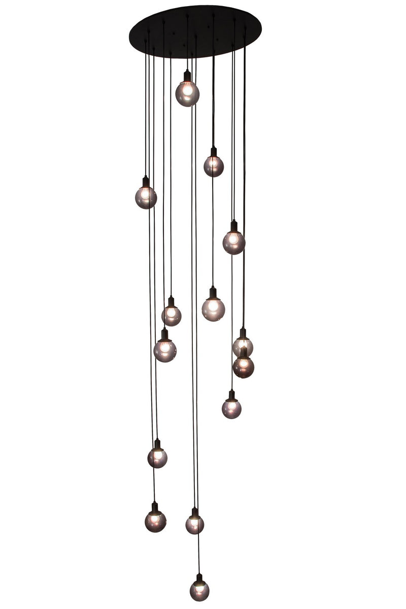 Meyda Tiffany 171527 14 Light Pendant, Solar Black