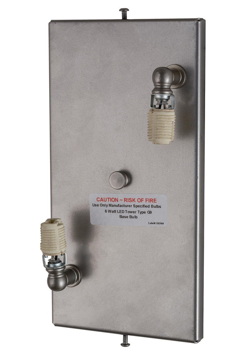 Meyda Tiffany 172764 LED Wall Sconce, Nickel Powder Coat