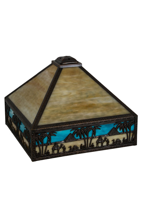 Meyda Tiffany 17323 Shade, Craftsman Brown Highlighted