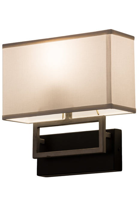 Meyda Tiffany 174453 One Light Wall Sconce, Flat Black Backplate