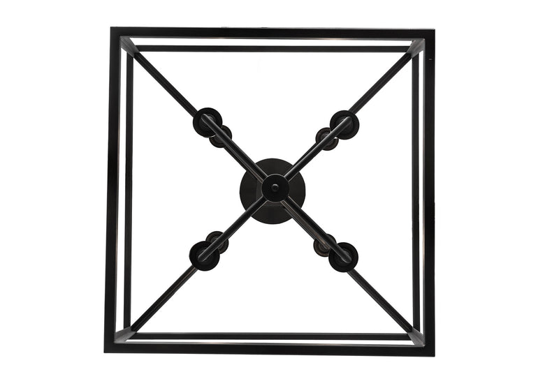 Meyda Tiffany 174584 Eight Light Pendant, Wrought Iron