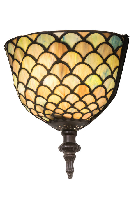 Meyda Tiffany 175197 One Light Wall Sconce, Mahogany Bronze