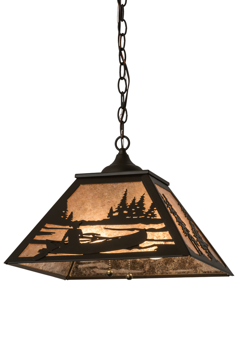 Meyda Tiffany 175542 Two Light Pendant, Oil Rubbed Bronze