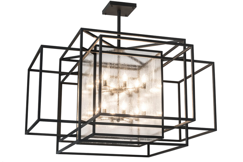 Meyda Tiffany 176075 16 Light Pendant, Wrought Iron