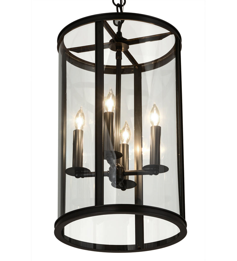 Meyda Tiffany 176900 Four Light Pendant, Craftsman Brown