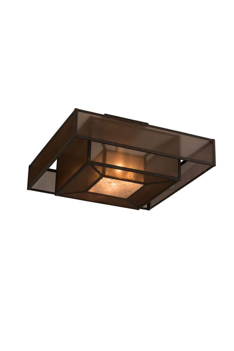 Meyda Tiffany 177009 Four Light Semi-Flushmount, Gilded Tobacco