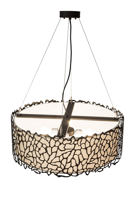 Meyda Tiffany 177232 Four Light Pendant, Oil Rubbed Bronze